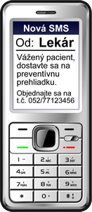 SMS pripomínanie preventívnych prehliadok a očkovaní